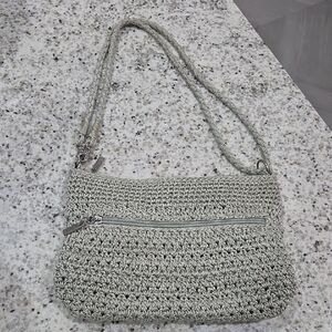 The Sak Sage Green Convertable Crocheted Purse